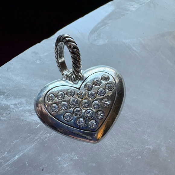Brighton Amore Heart Crystal Charm Pendant - Retired - Picture 3 of 4